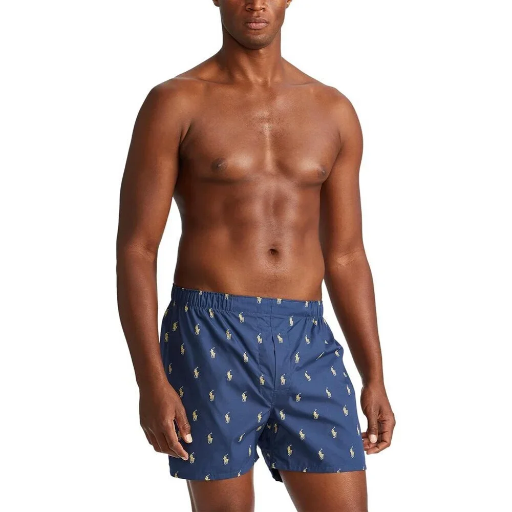 Men's Classic Fit Cotton Woven Boxers 3 Pack